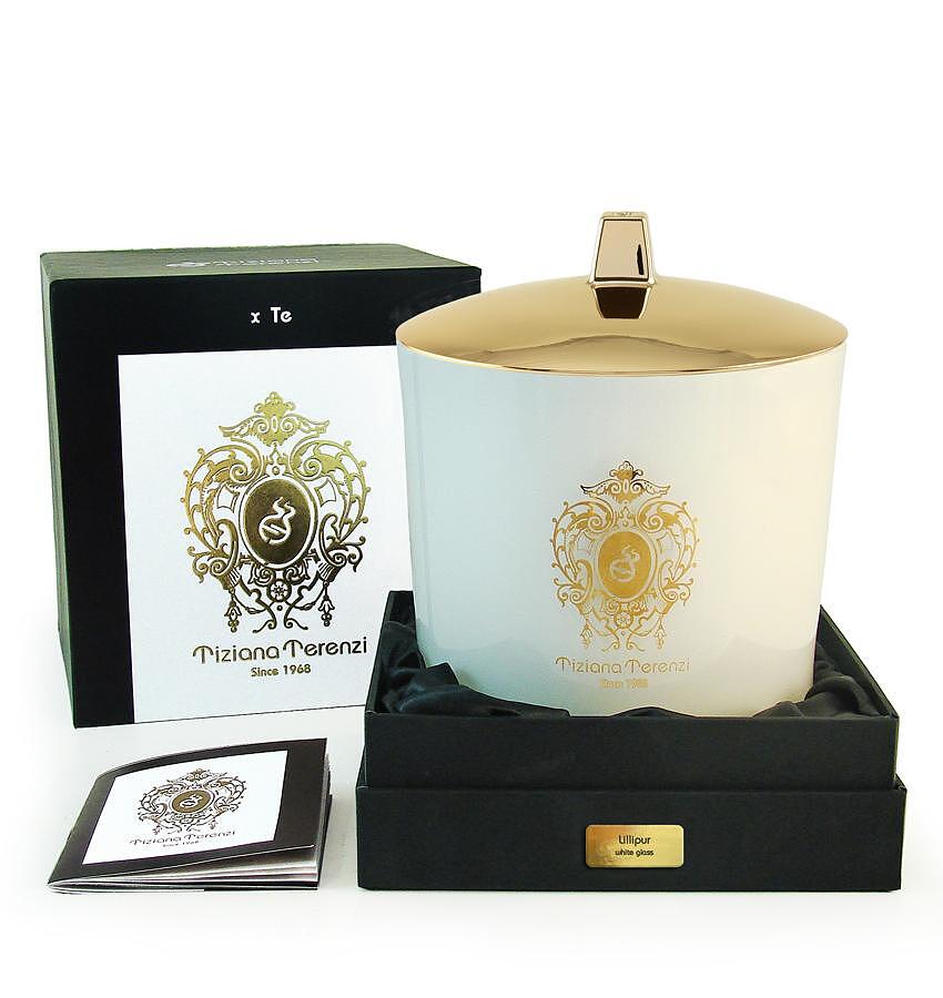 Lumanari parfumate Tiziana Terenzi Lillipur White Glass Candle 1000Ml Tiziana Terenzi Lillipur White Glass Candle 1000Ml