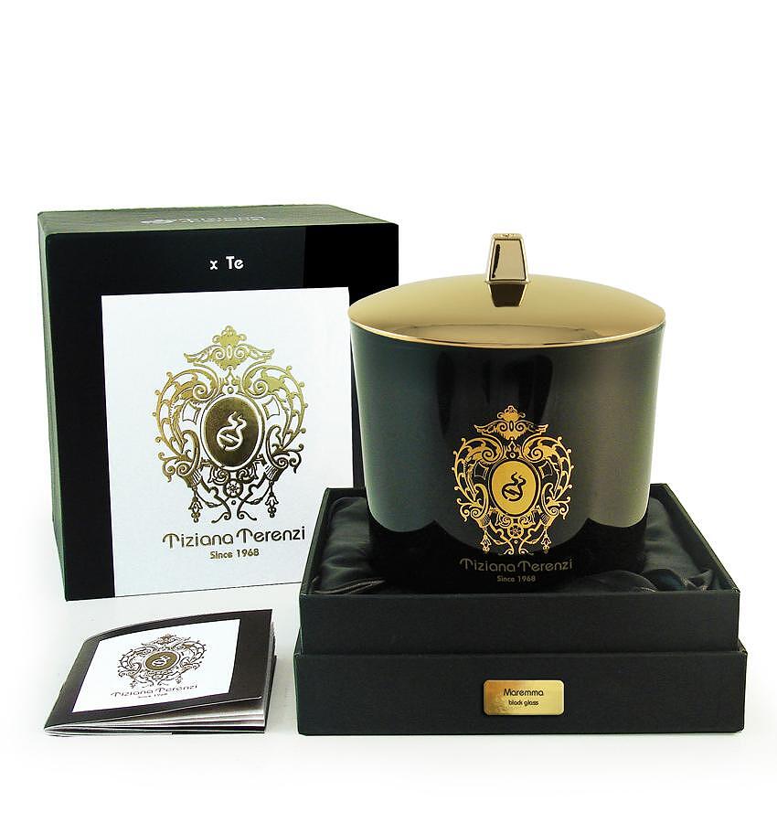Lumanari parfumate Tiziana Terenzi Maremma Black Glass Candle 500Ml Tiziana Terenzi Maremma Black Glass Candle 500Ml